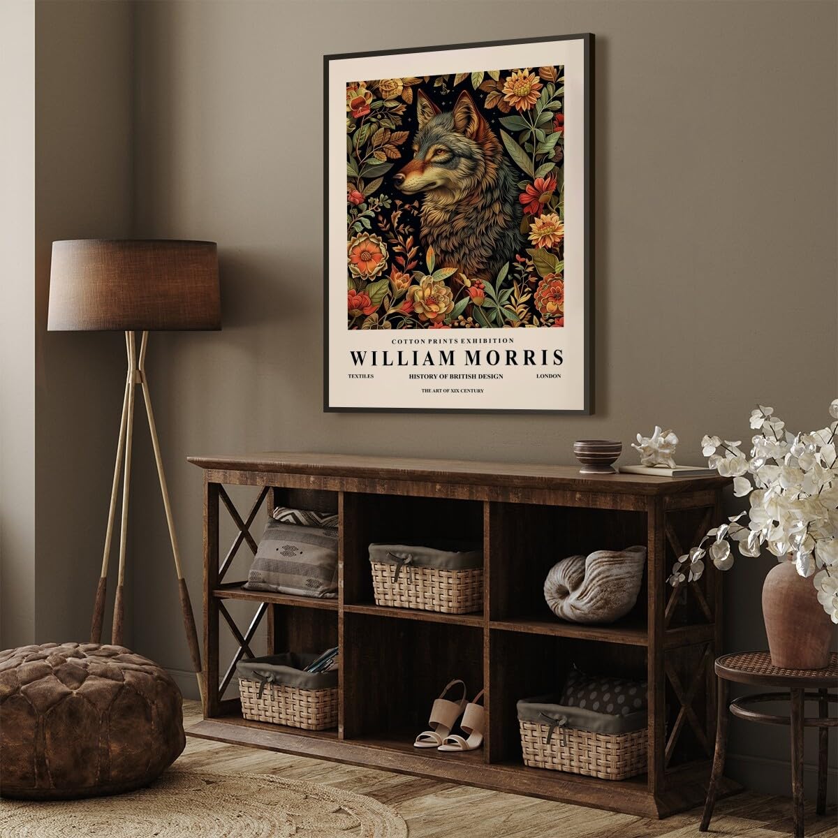 Amazon.com: Vintage William Morris Wolf Poster Animal Wall Art